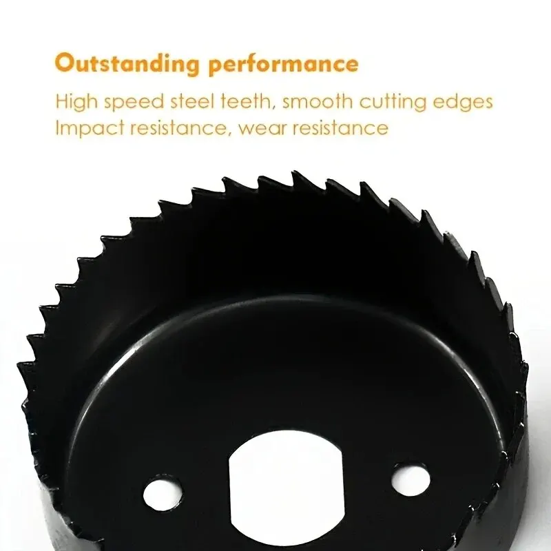 11Pcs Hole Saw Kit with Carbon Steel Metal Circles for Wood PVC Plastic