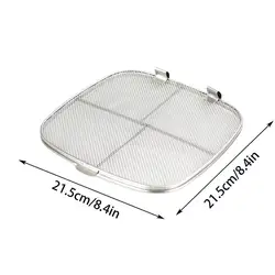 Stainless Steel Fine Mesh Splatter Shield (White)