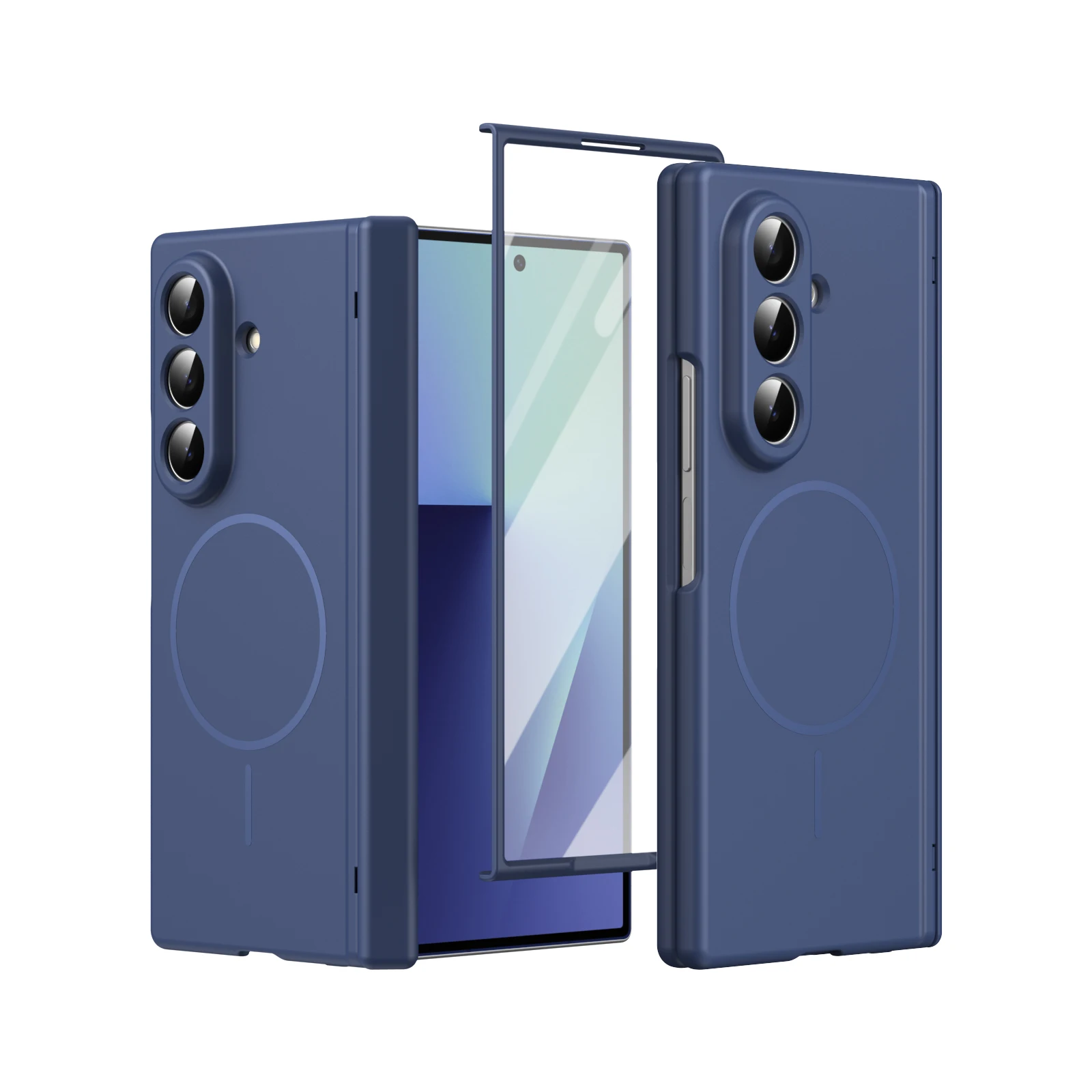 Premium Magnetic Protective Phone Case with 360-Degree Hinge and Screen Guard