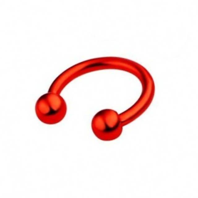 Style Stainless Steel C-bar Horseshoe Ring Vacuum Plating Nose Ring, Fake Piercing Nose Rings And Studs Jewelry