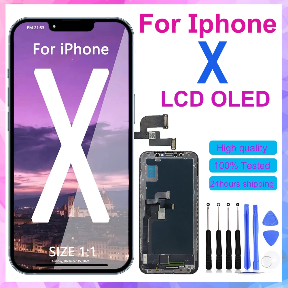 

LCD For iPhone X 11 12 Pro OLED Display Replacement Wholesale Price 3D Touch OLED For iPhone X Xs Xr 11 12 13 Pro Max Screen LCD