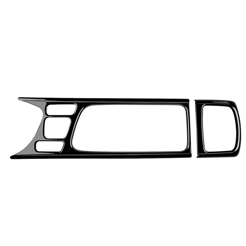 2Pcs Center Console Panel Water Cup Holder Cover Trim Sticker Per Toyota Yaris Cross 2021 2022 2023 Rhd