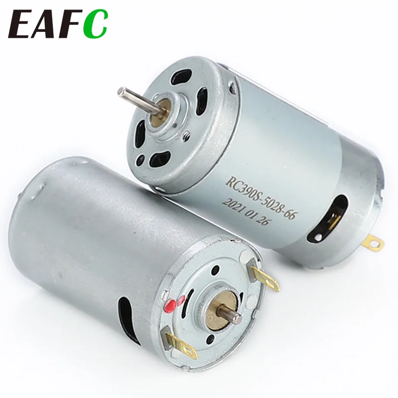 DC 모터 R390 고 토크 마이크로 모터 390 12V 브러시 모터 엔진 20000RPM 전동 공구 헤어 드라이어 장난감 스크루 드라이버 도구