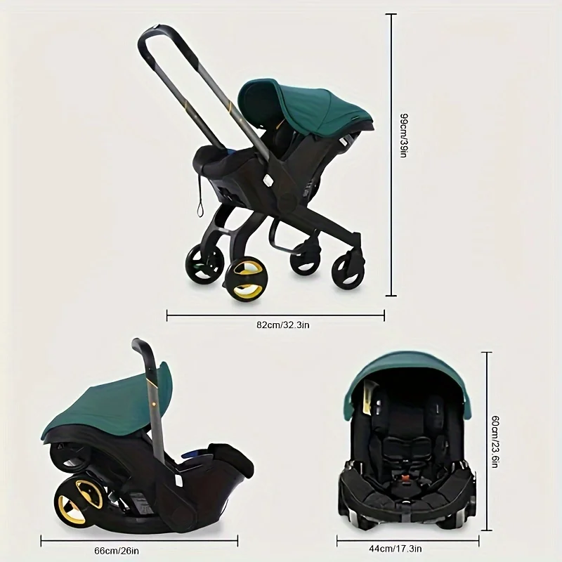 Baby stroller Multi-functional pushchair for shopping outings