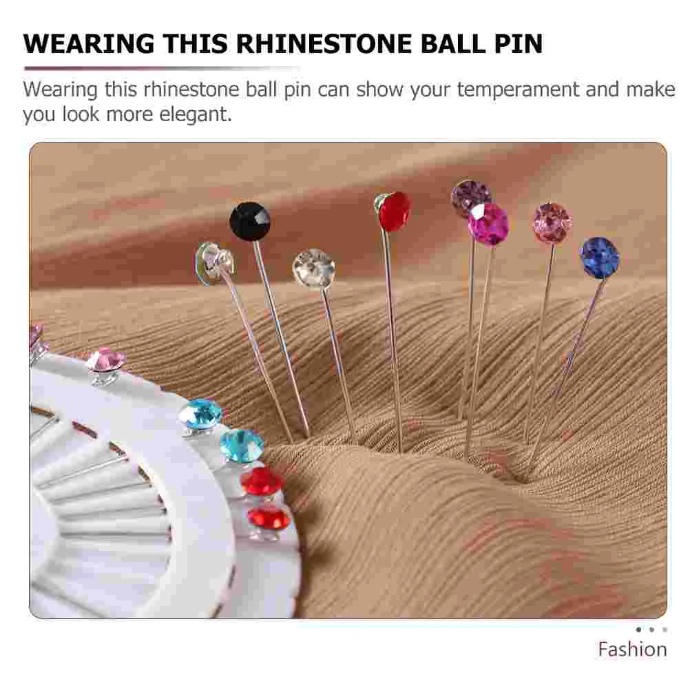 스카프 고정 장 이슬람 히잡 핀, 라인석 볼, 합금 장식, 여성 안전 장식, 다채로운 미스, 30 개