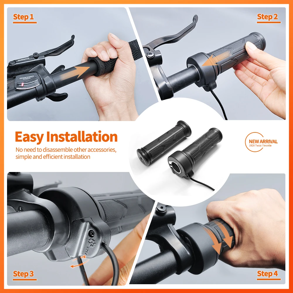 Electric Bicycle Right Handle Throttle Waterproof/SM Connector For E Bikes Electric Scooter electric bike throttle,electric bike parts,electric scooter parts
