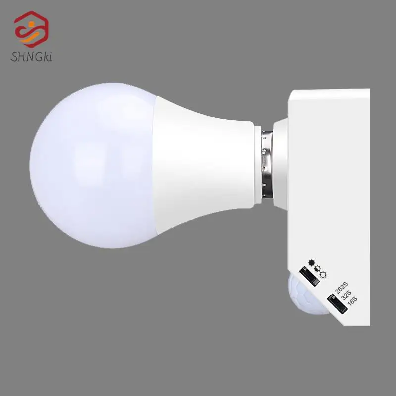 E27 Wall Lamp Holder Socket With PIR Motion Sensor Detector Body Infrared IR Switch E27 Base LED Light Bulb Socket AC 85V-265V