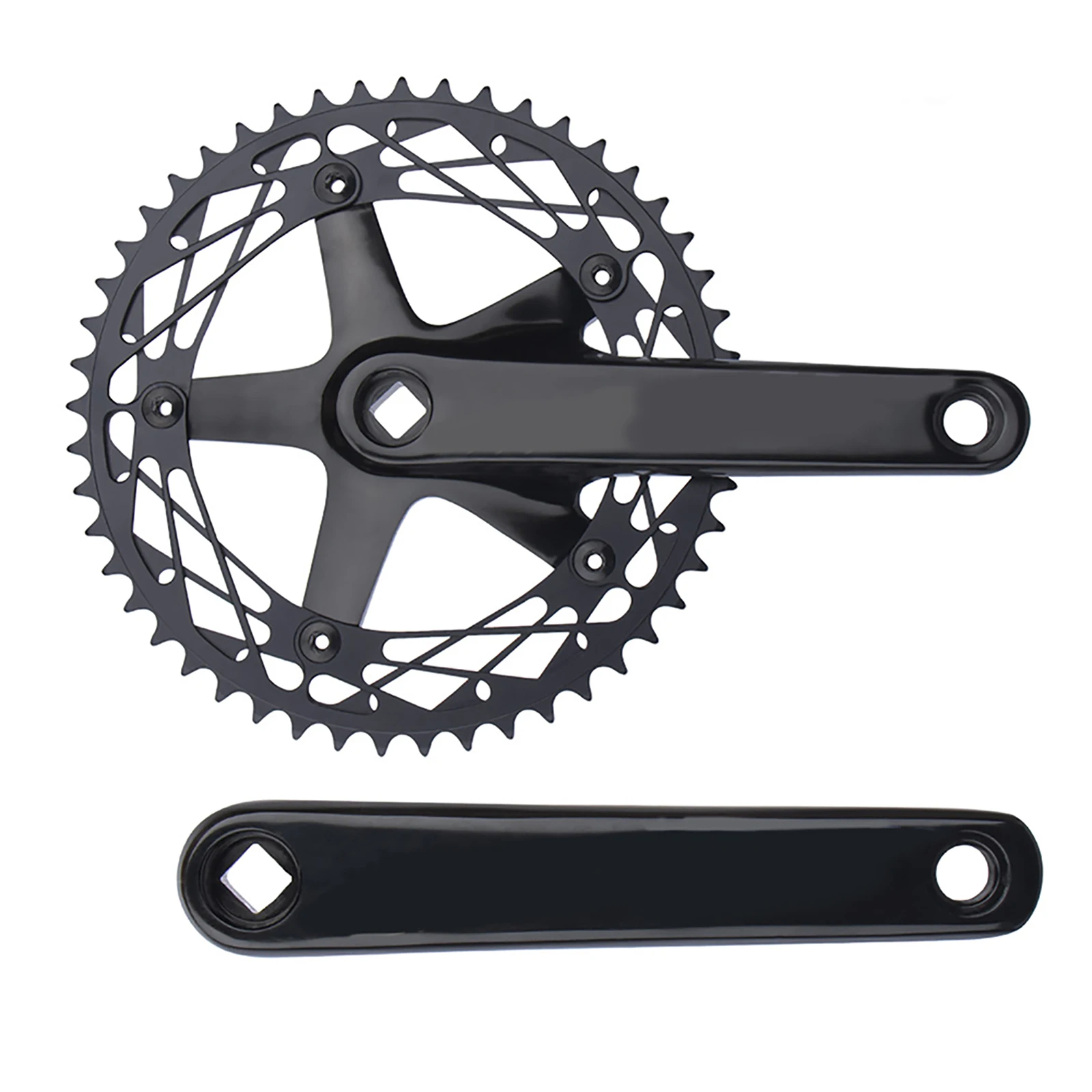 

Chainring Tooth Plate Black/silver CR325 Cycling Parts Square Hole 1 Set 48T/49T Bicycle Accessories High Quality