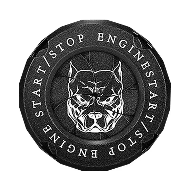 이그니션 시스템 도그 패턴 자동차 모토 엔진 시동 정지 버튼 커버, 로터리 럭셔리 자동차 인테리어 점화 장식, 키 시동 버튼 프로텍터 이그니션 시스템 도그 패턴 자동차 모토 엔진 시동 정지 버튼 커버, 로터리 럭셔리 자동차 인테리어 점화 장식, 키 시동 버튼 프로텍터