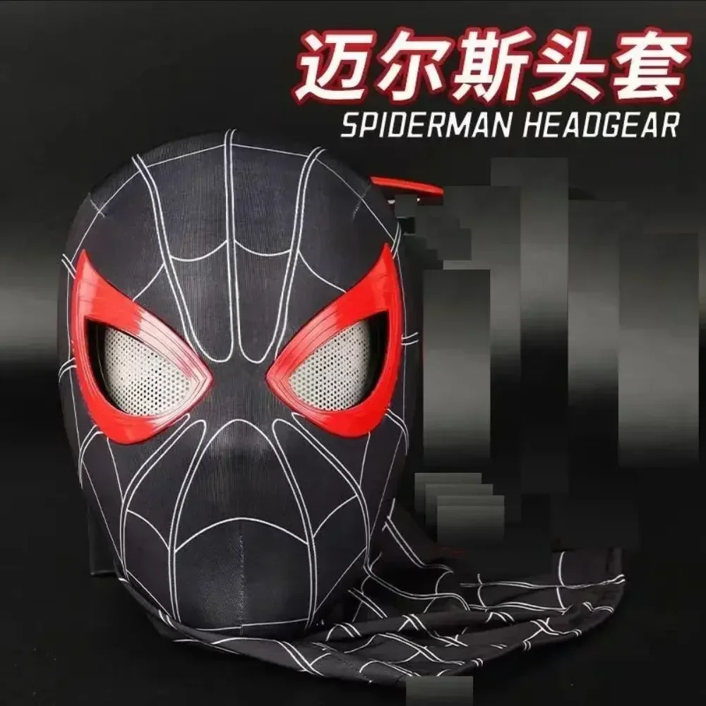 Spider-man Mask Luxury Helmet Rechargeable Remote Eyes Movable Mask Cosplay Decoration Gift Toys