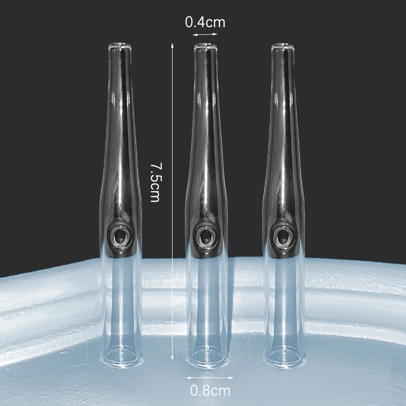 

Glass Vacuum Tips Spare Part for Facial Vacuum Blackhead Removal Machine Skin Deep Cleaning Beauty Tool Acne Treatment 3pcs