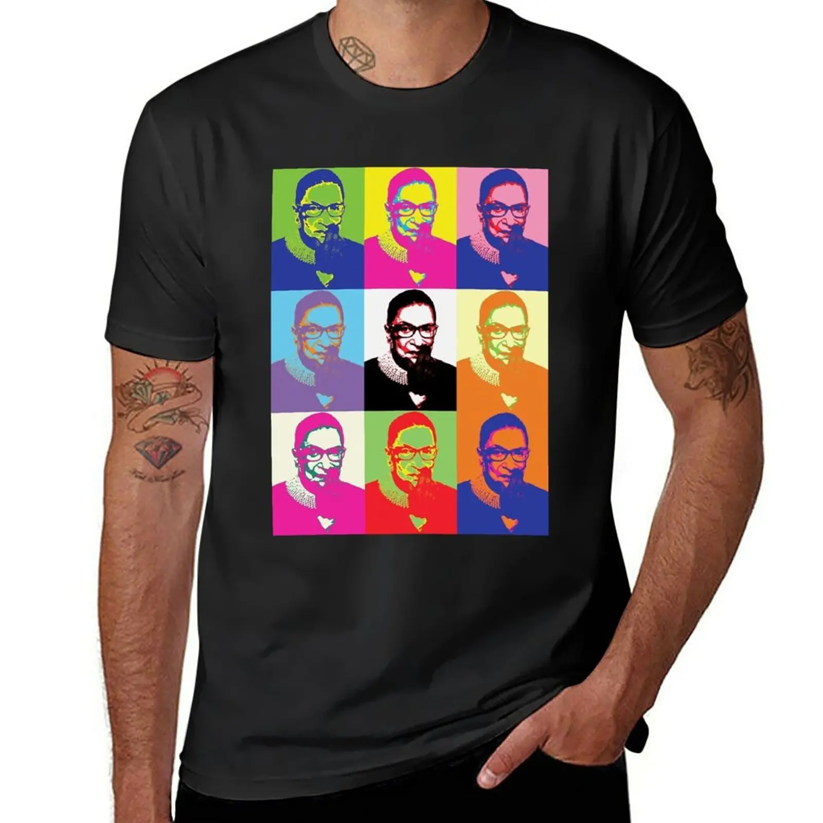 New Notorious Rbg Superstar T-Shirt Kawaii Clothes Magliette Oversize A Maniche Corte Per Uomo