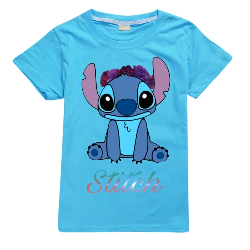 thumbnail image 1 of Camiseta de Anime de Disney para niños, camiseta de manga corta de algodón con patrón de punto de figura de dibujos animados, 100%, regalos de cumpleaños para niño y niña, 1 of 5