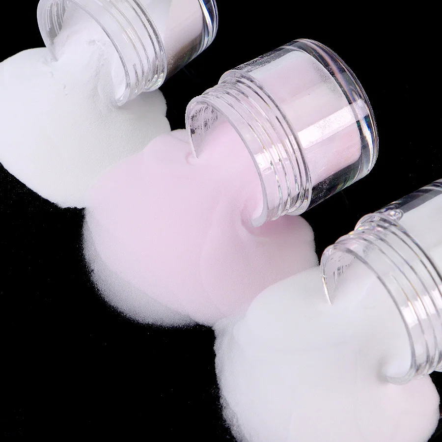 10g/bottle Acrylic Nail Powder Clear/Pink/White Crystal Polymer Powder for Nail Extension/Carving Manicure Nail Accessories 3