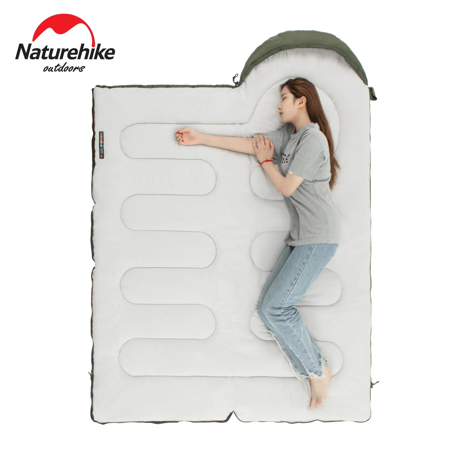 Naturehike Sleeping Bag Y150 Ultralight Cotton Sleeping Bag Waterproof Summer Camping Hiking