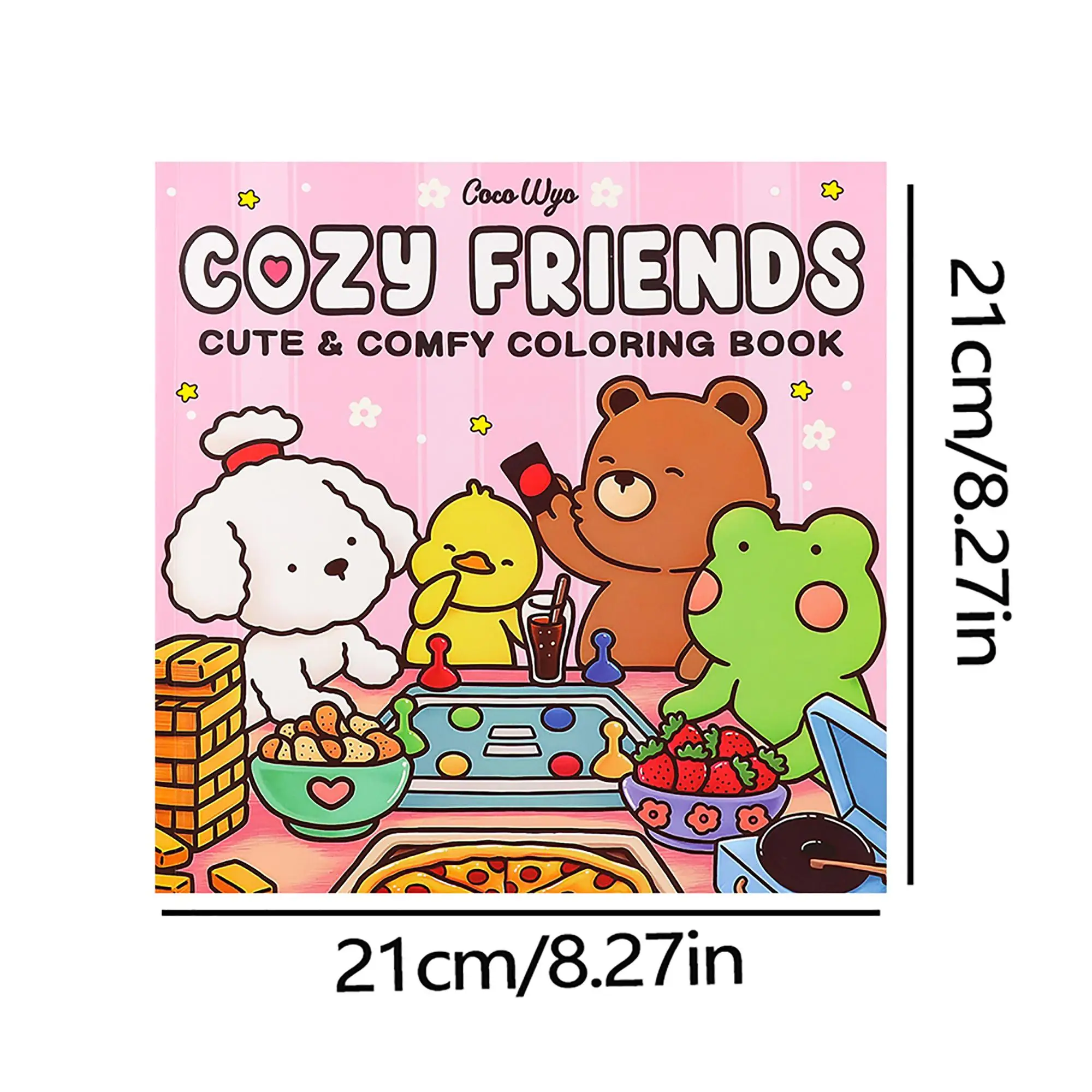 Cozy Friends Coloring Book - Deluxe Edition Paint-By-Number Kits, Stress Relief & Relaxation, Ideal for Holidays & Birthdays 4