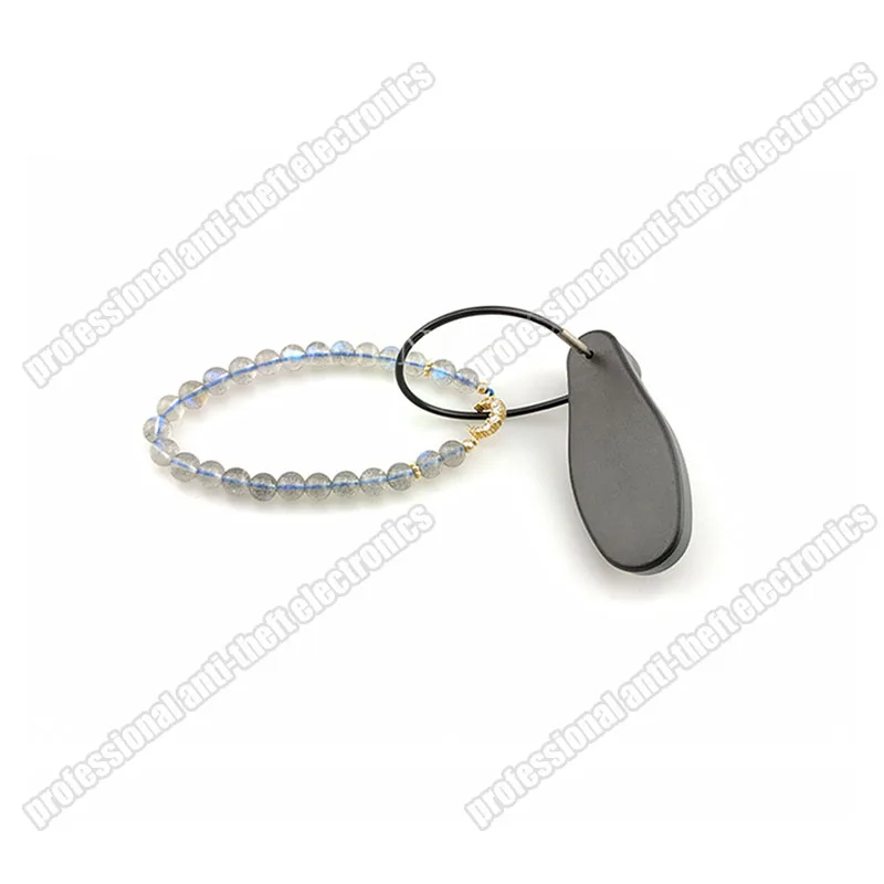 RF 8.2MHZ EAS Hard Tag with Lanyard Small Water Drop 55*23*22mm with detacher 500pcs