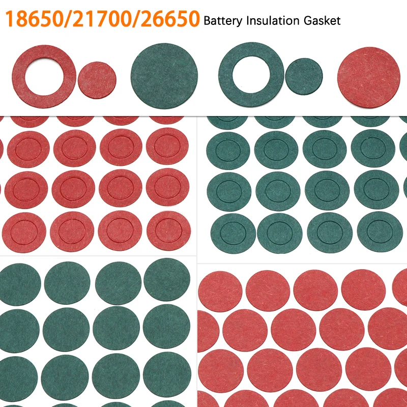 

20/50/100/250/500Pcs 18650 21700 26650 Li-ion Battery Insulation Gasket Pack Cell Barley Adhesive Paper Electrode Insulated Pads