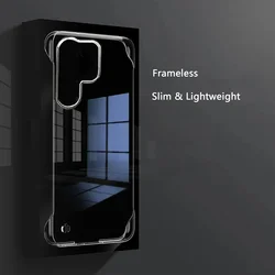 Slim Clear Frameless Case with Lightweight Transparent PC Back and Camera Protector Cover - S26PLUS (Clear)