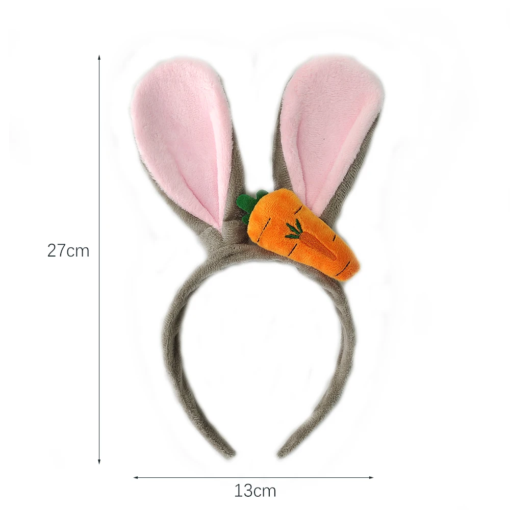 6 Cerchietti Orecchie Da Coniglio Peluche | Fascia Colorata Per Pasqua, Feste E Cosplay - Foto 7