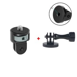 Aluminum 1/4 Inch Screw Tripod Adapter with 360° Rotating Mount - 1 PCS KitC