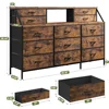 55” Wide Dresser for Bedroom with 13 Large Drawers And 2 Shelves - Storage Chest Dressers Combination for Bedroom Organization 6