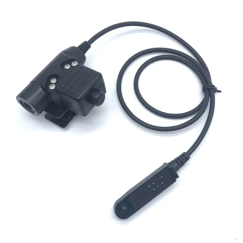 Baofeng UV-9R Plus U94 PTT Z Tactical Military Adapter For UV-XR BF-A58 BF-9700 GT-3WP Two Way Radio PTT Mic Headset Adapter