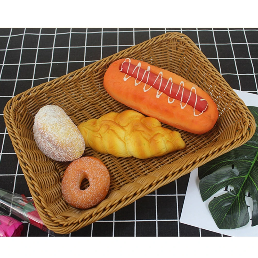 Giuneuow Automne Fait à la Main en Rotin Tissant Un Panier de Rangement Rond à Fruits Un Panier à Pain en Rotin pour des Aliments de Cuisine Pique-Nique Pain Divers Contenant Giuneuow Automne Fait à la Main en Rotin Tissant Un Panier de Rangement Rond à Fruits Un Panier à Pain en Rotin pour des Aliments de Cuisine Pique-Nique Pain Divers Contenant