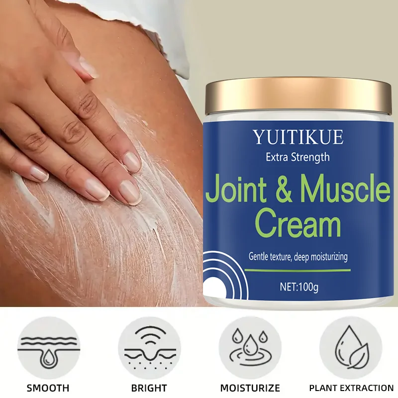 Joint and muscle cream with a gentle texture, deeply moisturizing, firming and lifting, suitable for all skin types