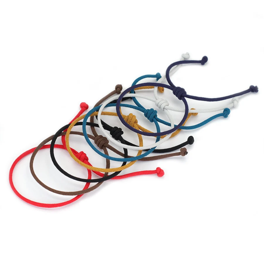 Adjustable Rope Bracelet for Men and Women Handmade Lucky Cord Chain