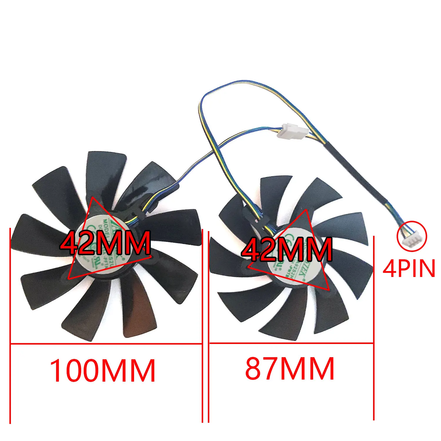 novo gtx mini fã para zotac geforce gtx mini mini ventilador de refrigeração da placa de vídeo