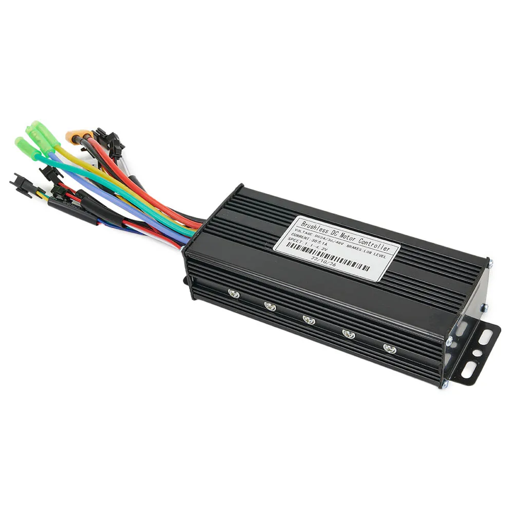 

JN Controller Controller Quality Sine Three Mode 24/36/48V New 30A 750/1000W Aluminum + Plastic Applicable Hall Motor