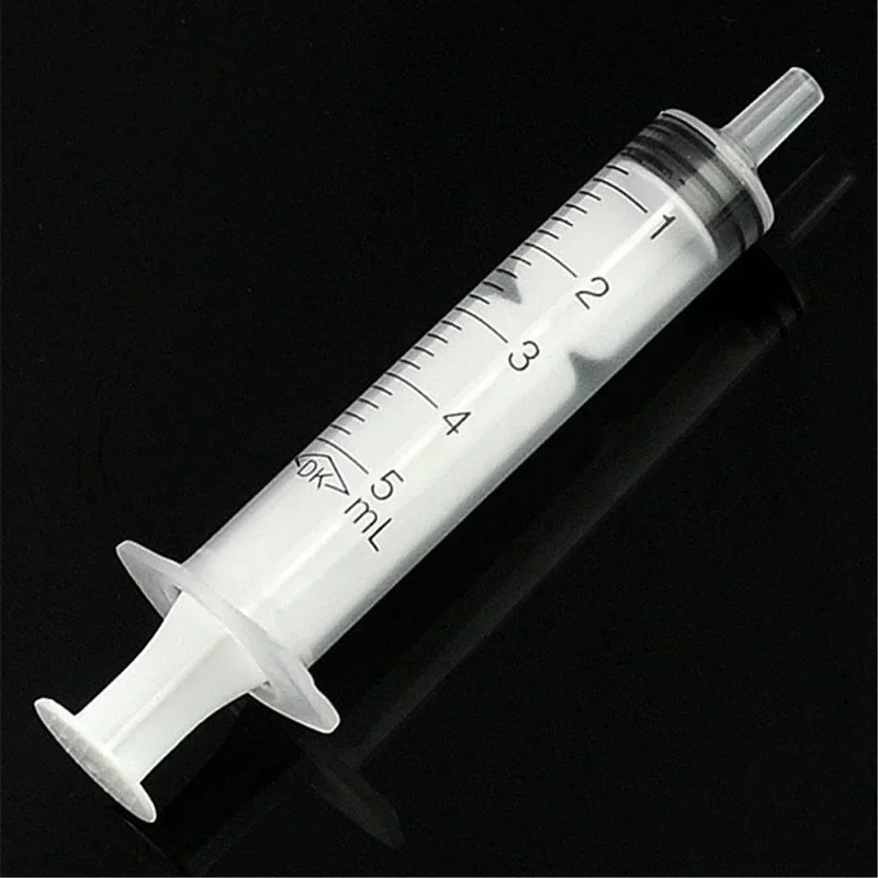 10pc Disposable Plastic 5ml Syringe Needle Free Laboratory Measurement Small Pet Food Feeder (needle Free)