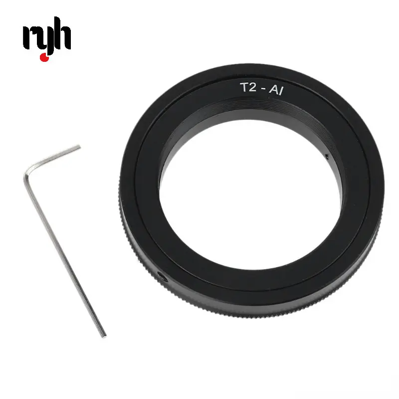 Adattatore Per Obiettivo In Metallo T2-Nikon T2-Ai Obiettivo T2 T Per Anello Adattatore Nikon Mount Per Fotocamera Reflex Dslr D50 D90 D5100 D7000 D3 