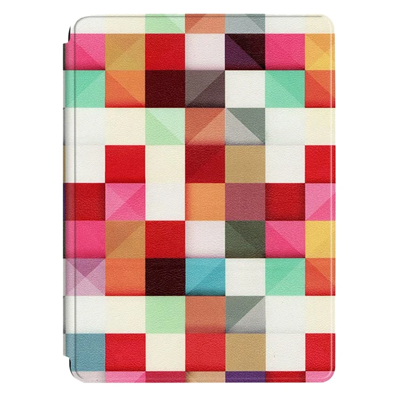 Per Surface Go/Surface Go2 Custodia In Pelle Per Tablet Con Motivo A Rotelle Leggero Ultrasottile Da 10 Pollici (Magic Square)