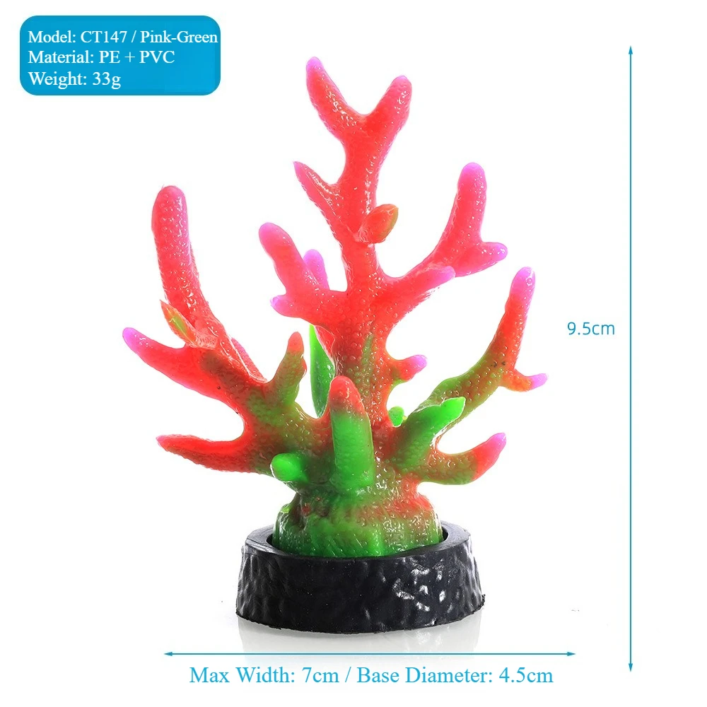 Exquisite Underwater Seaside Scenery Decor with Artificial Coral Branches, Rockery Elements, and Shells