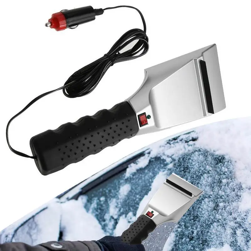 

Ice Scraper For Car Lightweight And Comfortable Electric Heating Car Snow Shovel Multi-Functional Snow Shovel Windshield