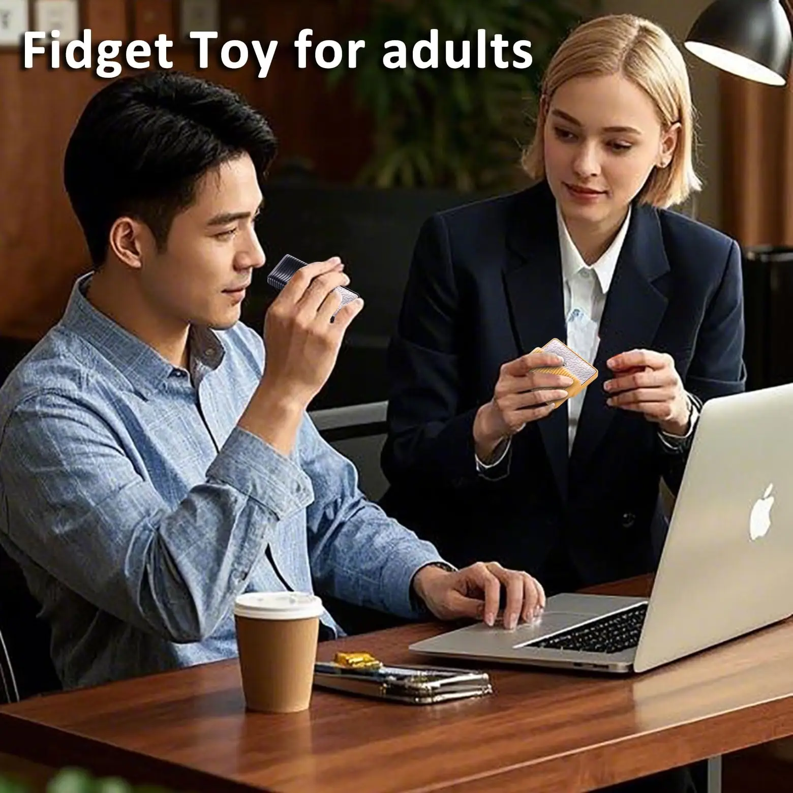 Magnetic Stress-Relief Fidget Slider with Unique Tuning Fork Effect for Adults