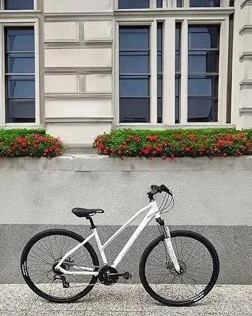Hiland hybrid bike city bicycle women men urban commuter adults fashion bikes