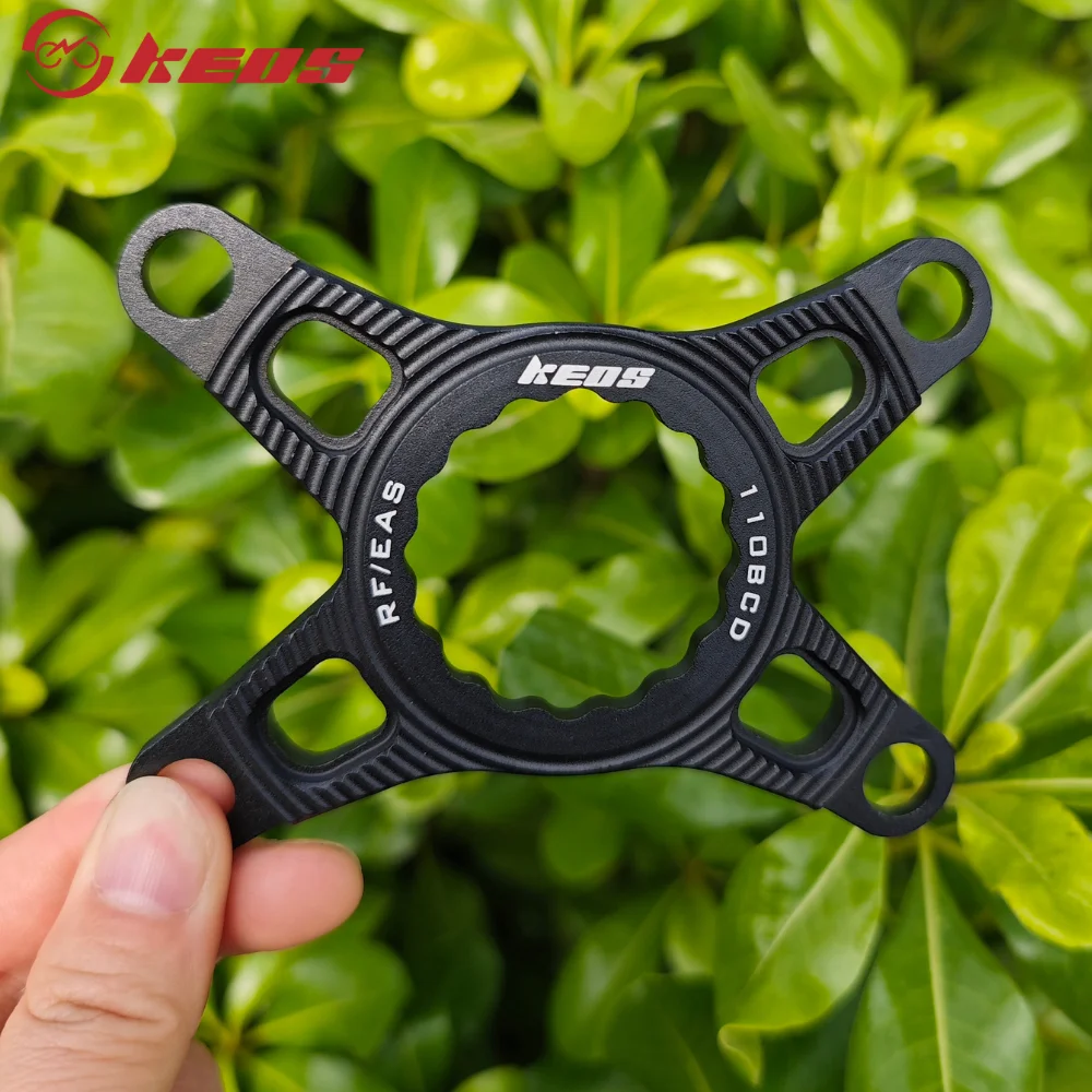 KEOS Dual-Single Chainring Adapter – 4-Bolt 110BCD Easton