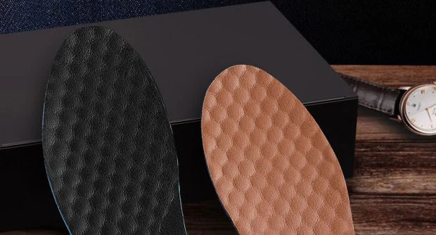 Premium Orthese Einlegesohle Leder Einlegesohlen für Plattfuß Bogen Unterstützung 3D ortho pä dische Einlegesohlen für Männer Frauen Ochsen Bein Laufs chuh Pad – Detail 4