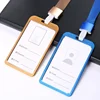 Employee Aluminium Alloy Plastic Credit Card  ID Card Cover Case Work Identity Badge Card Cover Bag Women Men Work Card Holders 2