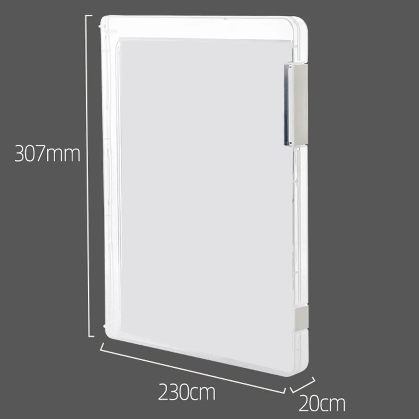 Clear file case Office Multifunctional Desk Storage Case with Buckle A4 Project case Document Organizer for Home, School