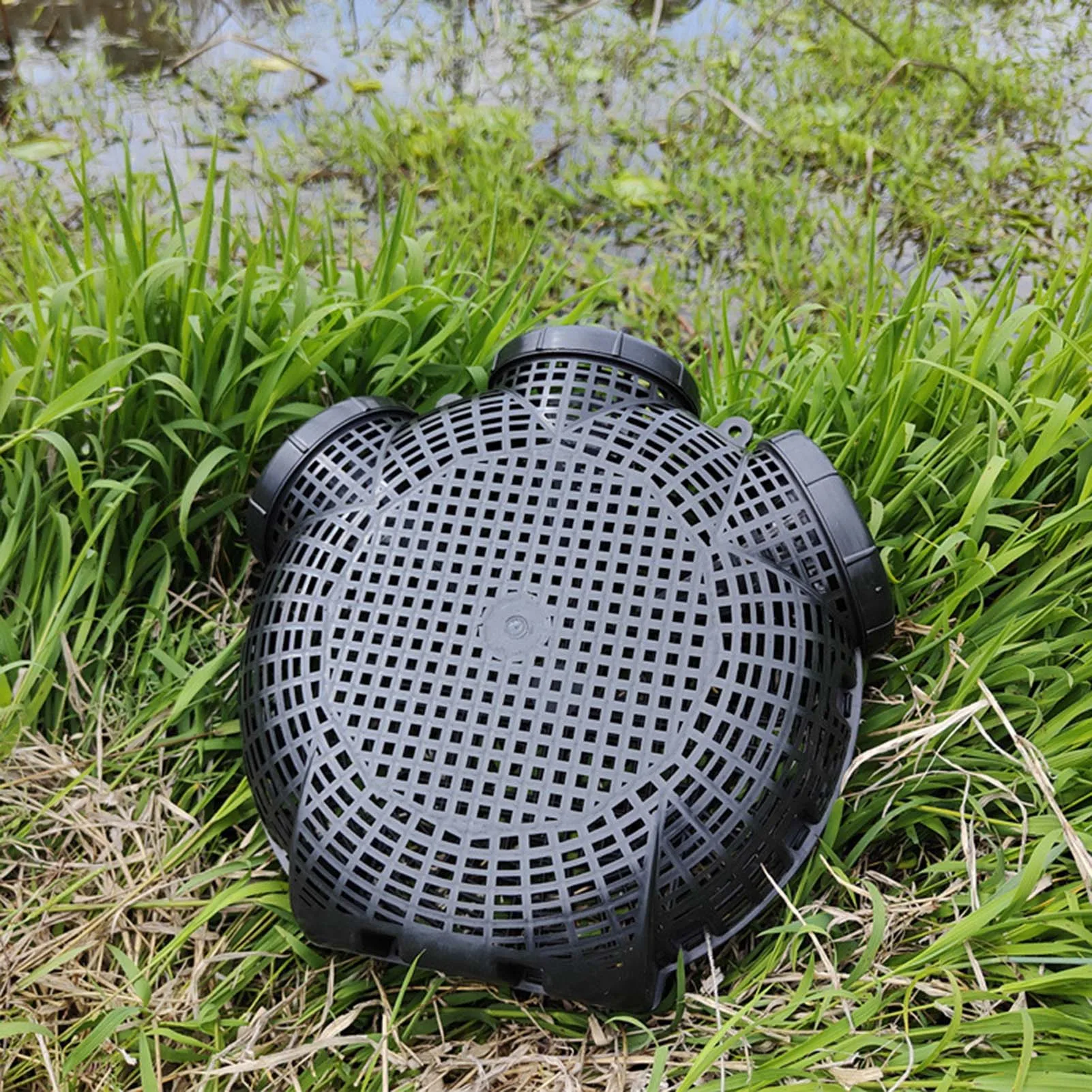 Gelber Aal-Garnelenkäfig, Fischtopf, 3/6/8-Loch-Design, geeignet für Angelausrüstung im Freien – Detail 3