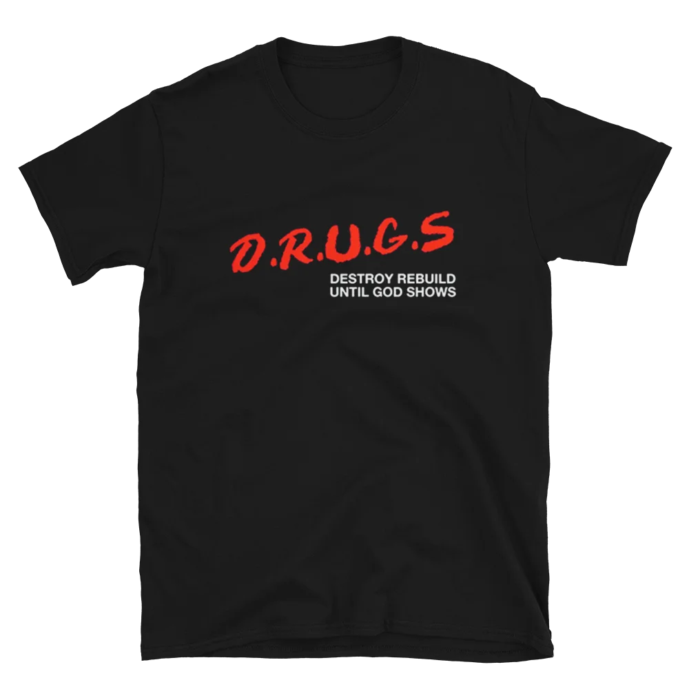 D.R.U.G.S уничтожает восстановление до тех пор, пока Бог не продемонстрирует футболку Крейга Оуэнса чиодоса D.R.U.G.S уничтожает восстановление до тех пор, пока Бог не продемонстрирует футболку Крейга Оуэнса чиодоса