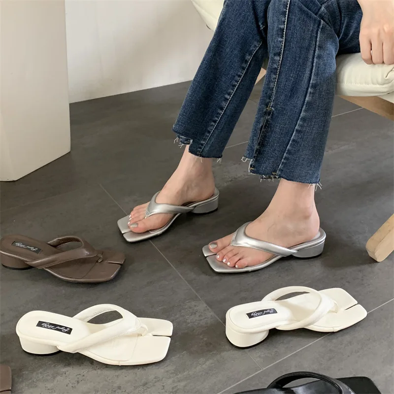 【COLOR iN ID】strap flip flop heels Amazon.com | BGDTEFJDZ Women's Multicolor Wedge Heel Clip