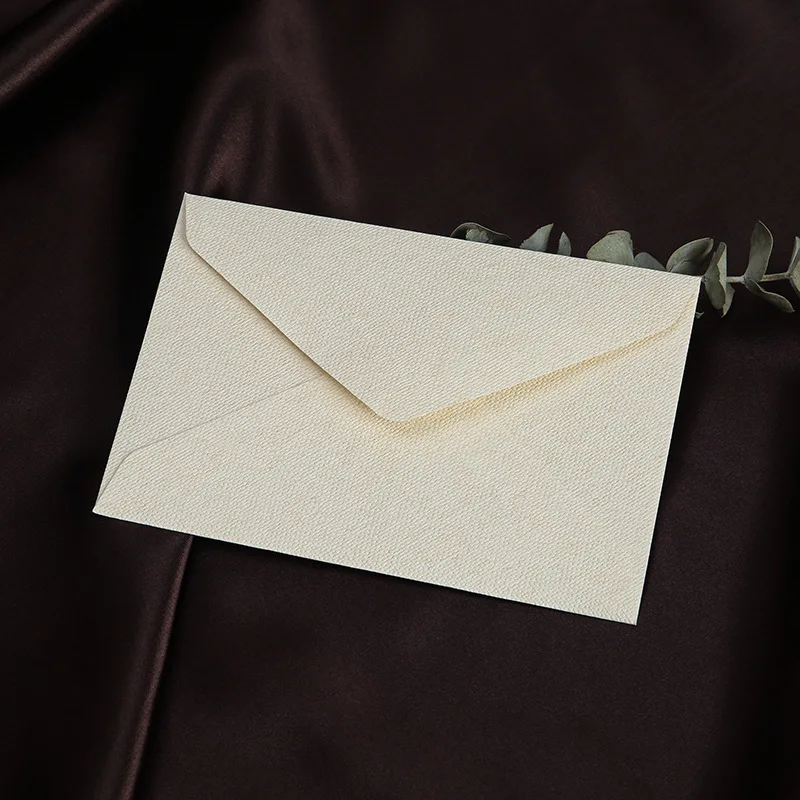 50pcs/lot High-grade Envelope Western Linen Texture 130g Paper Postcards Envelopes for Wedding Invitations Business Stationery