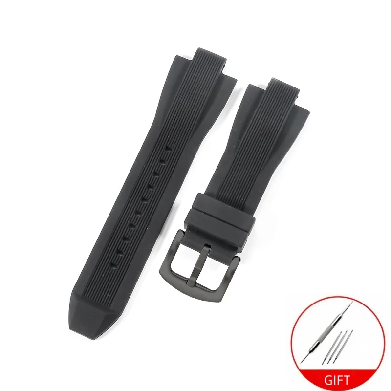 Durable Waterproof Silicone Rubber Watchband Bracelet Watch Strap Accessories