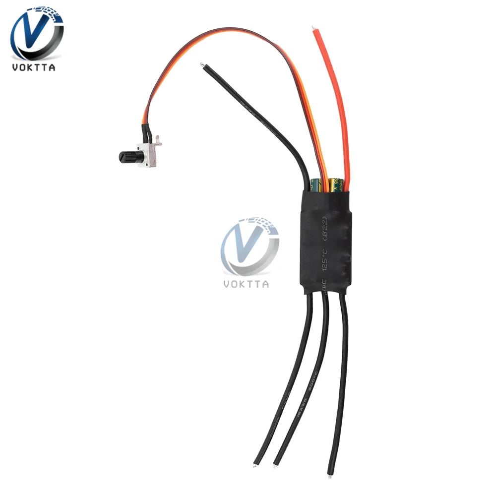 7-25.2V 60A Brushless Motor Speed Controller Electric Adjustable Speed Switch Motor Controller Regulator High Power Driver
