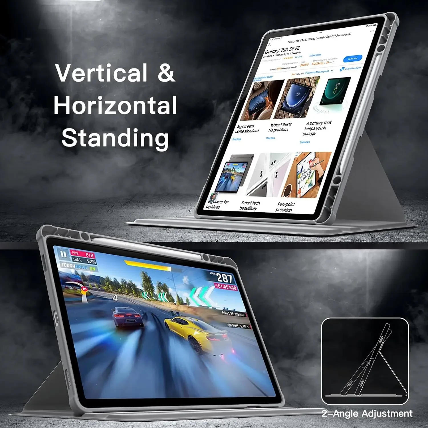 Enhanced Tablet Case with Pen Holder